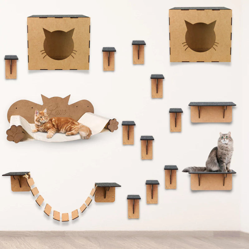 Playground para Gatos - Kit 16 Peças de Diversão e Aventura