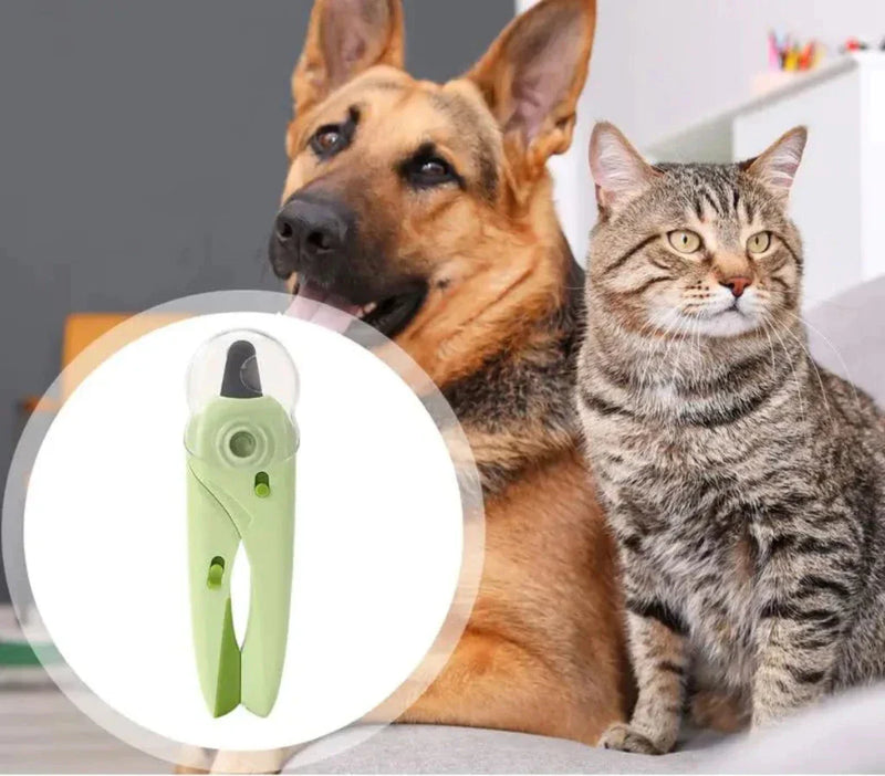 Kit Cortador de Unhas com Lixa para Cães e Gatos – Alicate com LED