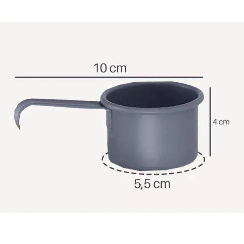 Pote de Ração para Cachorro & Gato - Container Dosardor Inox Com Caneca