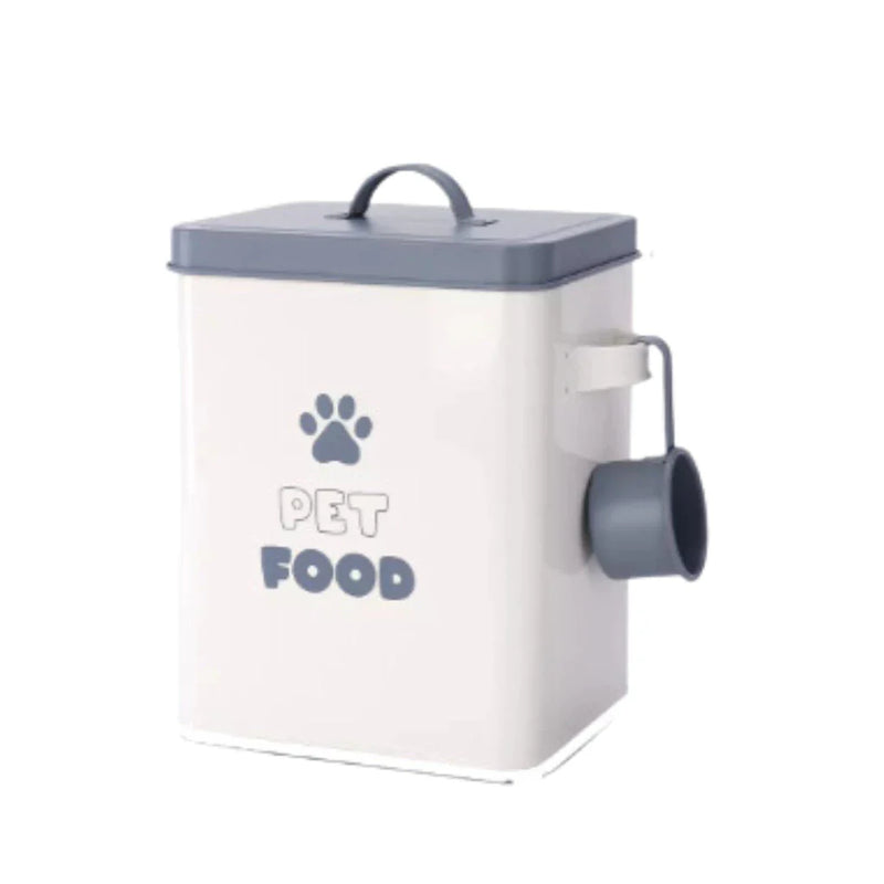 Pote de Ração para Cachorro & Gato - Container Dosardor Inox Com Caneca